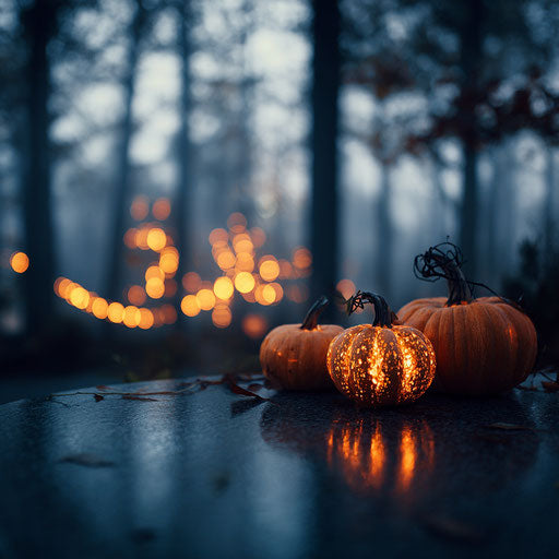 Mysterious and Enchanting Halloween Night Scene