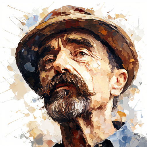 Chin clipart in the style of Oil painting