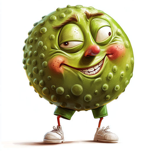 Vector Pickleball Caricature Clipart in SVG and EPS