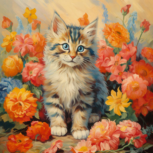Louis Wain kitten