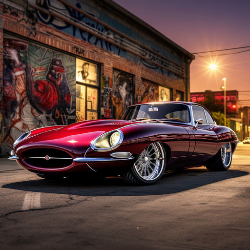 Jaguar E Type street car