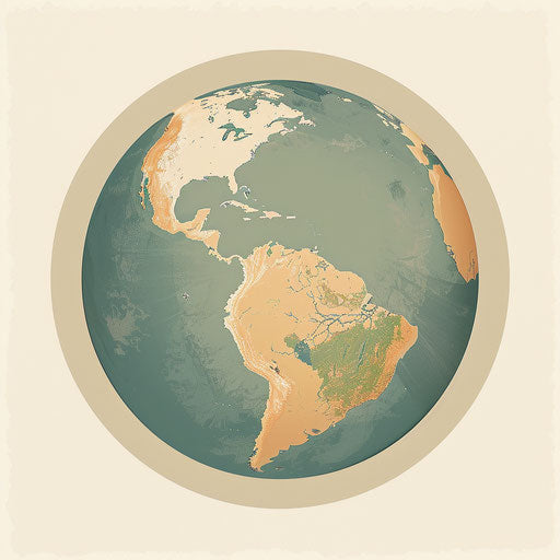 Geography clipart in realistic photo style