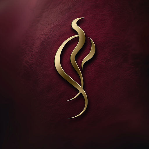 Sophisticated doctor emblem on burgundy background, highlighting prestige
