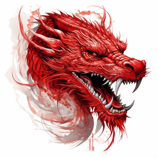 The red dragon: tattoo art
