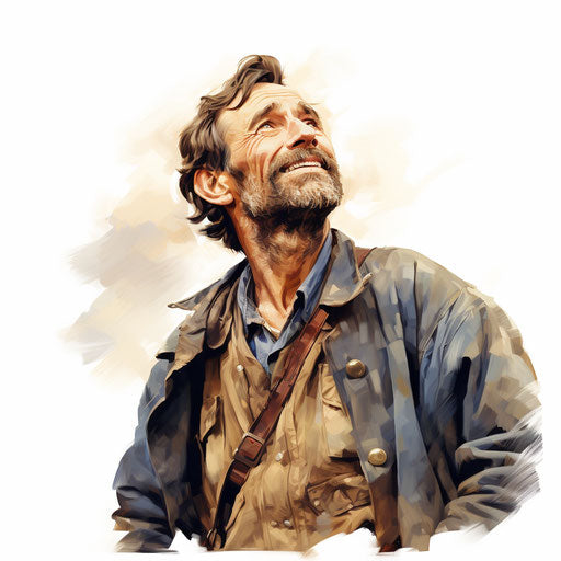 Impressionist congratulations illustration on white background