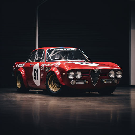 Classic Racecar Alfa Romeo Giulia Quadrifoglio
