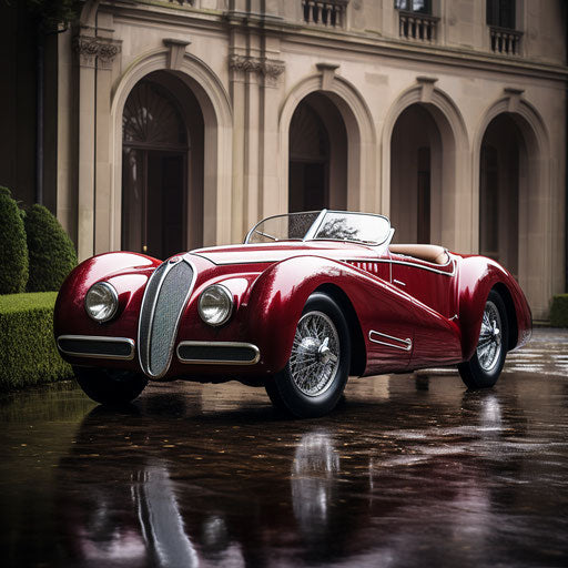 1937 vintage convertible car