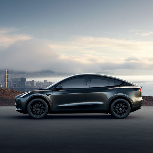 Side view of the Tesla Model Y