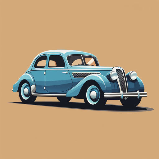 Classic BMW car side view