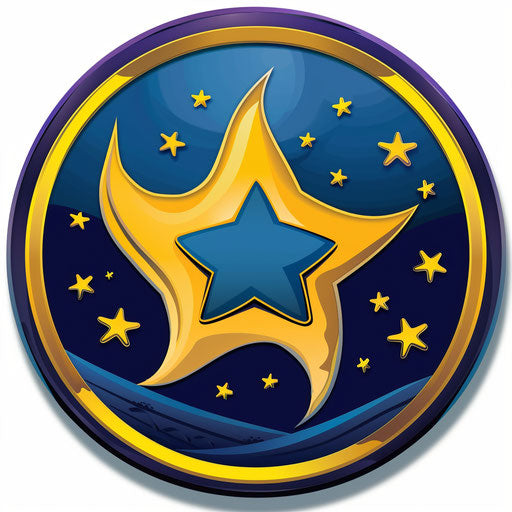 Free star logo icon for the starry night or light