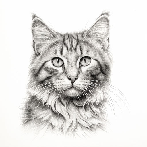 Manx Cat Sketch