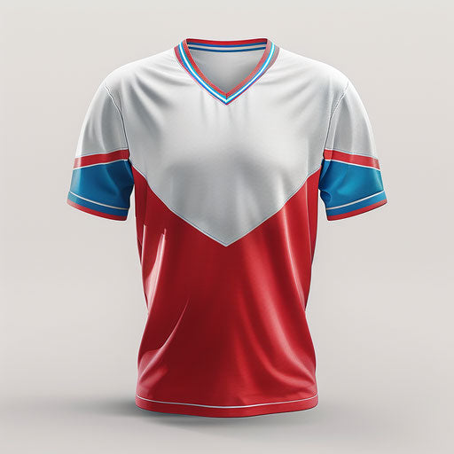 Realistic jersey clipart on white background, soft texture