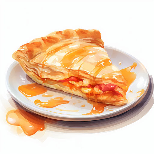 Apple pie in Impressionistic Art style