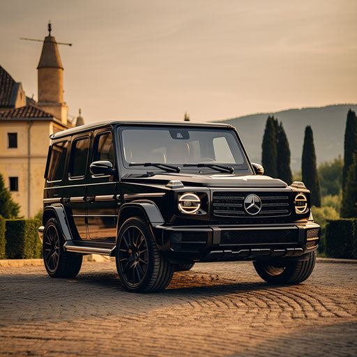 Classic luxury variant of Mercedes Benz G Wagon with high-end finishes