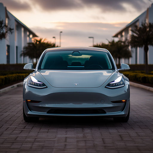 Front view of the Tesla Model 3