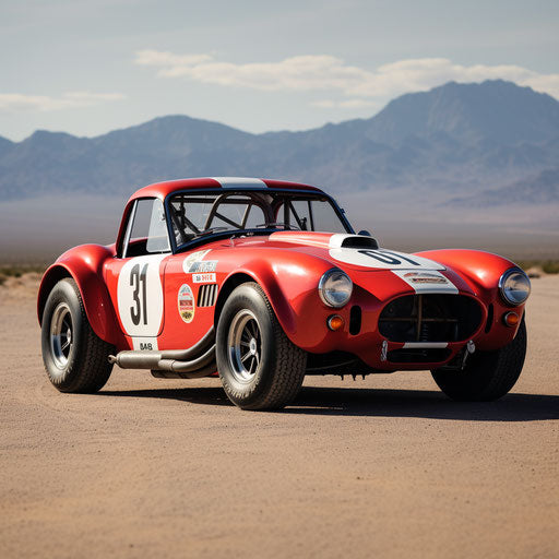 Off-road modified rally version of the ac shelby cobra car