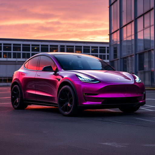 Tesla model y bright purple