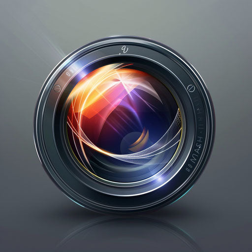 Camera lens aperture with streaming light