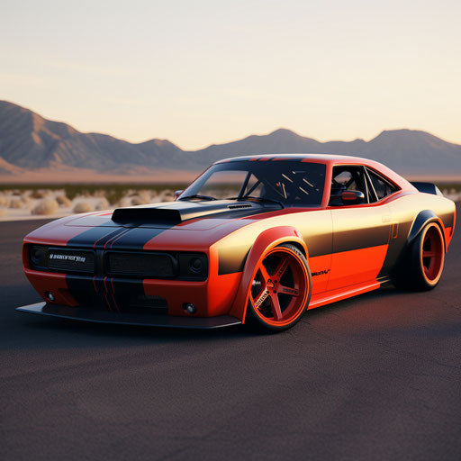 Retro-modernized muscle car