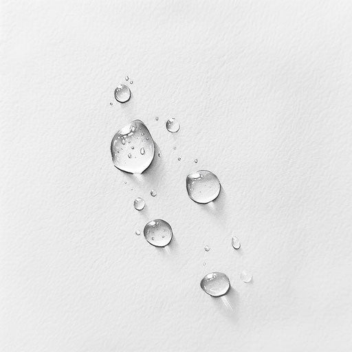 Minimalist raindrops design