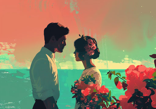 Wedding: man and woman, atey ghailan style, joseba elorza