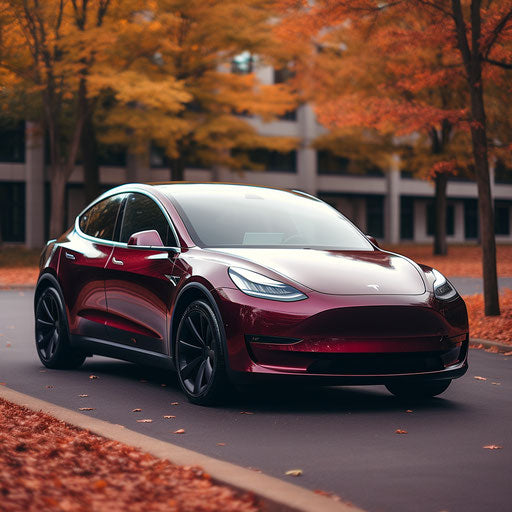 Tesla model y Burgundy