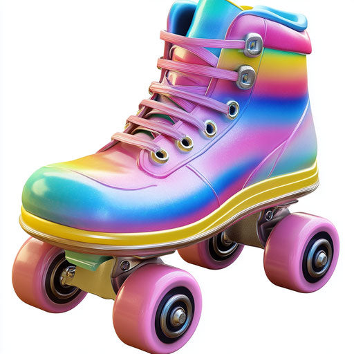 Realistic clipart of roller skates, high resolution, isolated