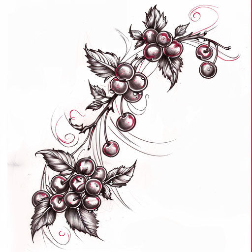 Cherry Tattoo Design Pack