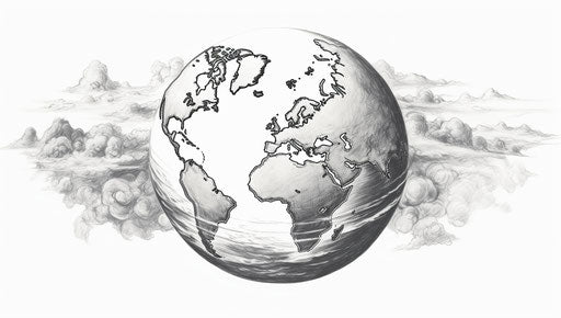 Academic Earth in B&W, assorted styles, traditional craft