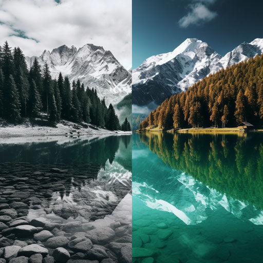 Luminous optical illusion in the Alps