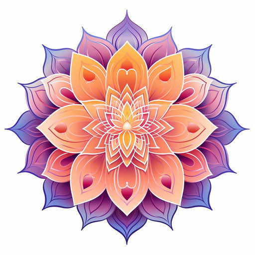 Vivid colors lotus flower