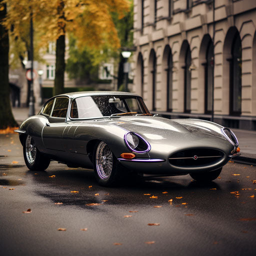 Luxury variant Jaguar E-Type car with high-end finishes