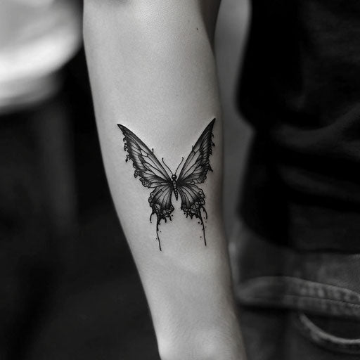 Butterfly Tattoo On Arm Tattoo Flash Set