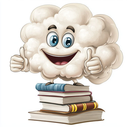 Stylish Clouds Caricature Clipart for Fashion Design