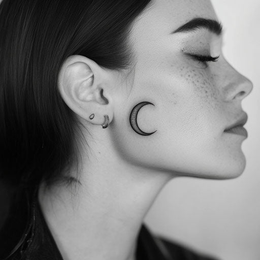 Face Tattoos For Women Tattoo Vector Art