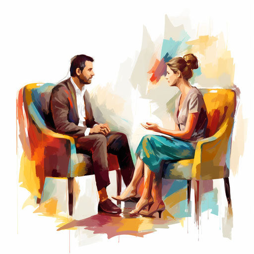 Therapy clipart in the style of Impressionistic Art