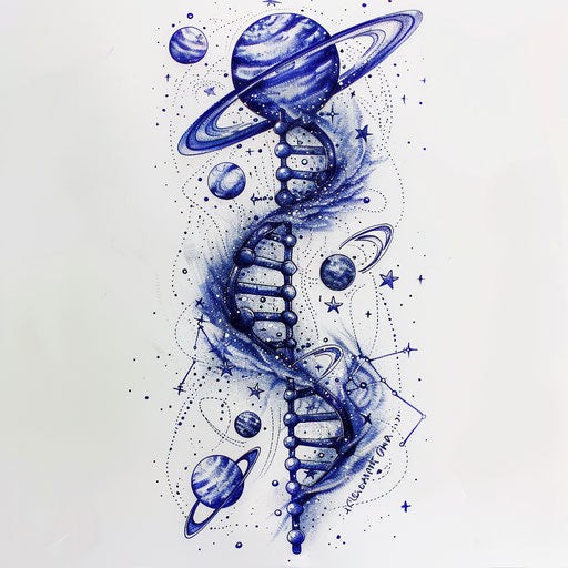 Space DNA tattoo