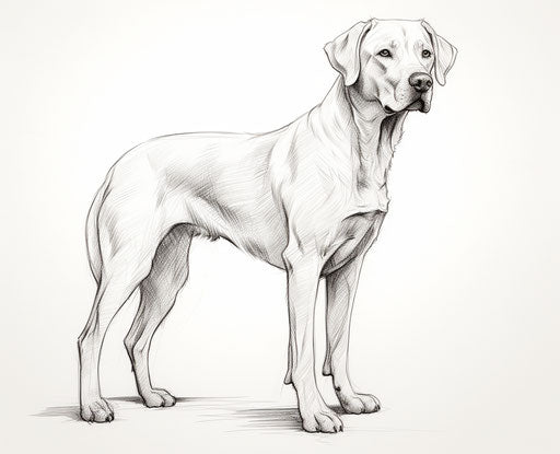 Elegant dog in black and gold