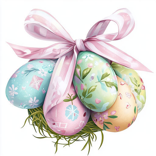 Realistic Easter Napkins, high resolution, isolated