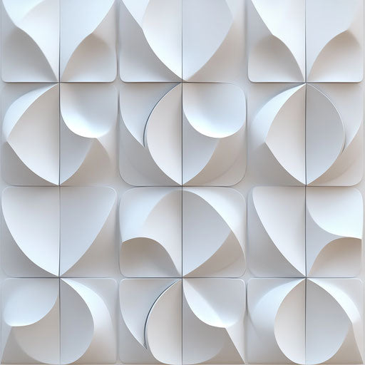 3D pattern with flat white background, isolated clipart