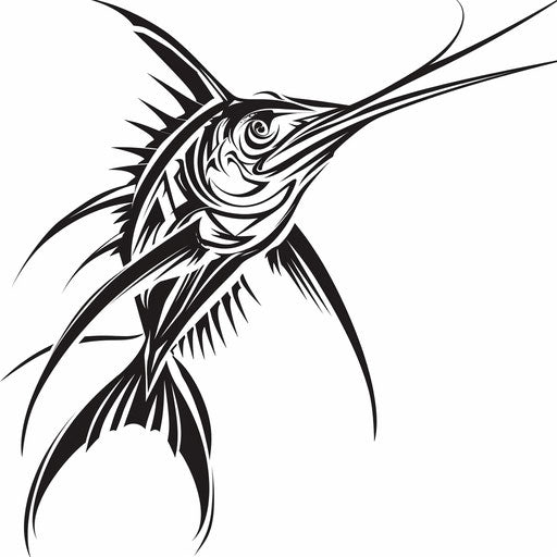 Fishing Stencil Tattoo Kit