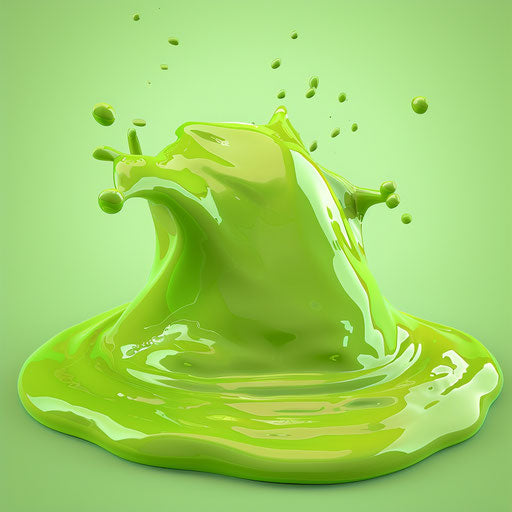 Illustration of slime in a photo realistic style with vivid colors
