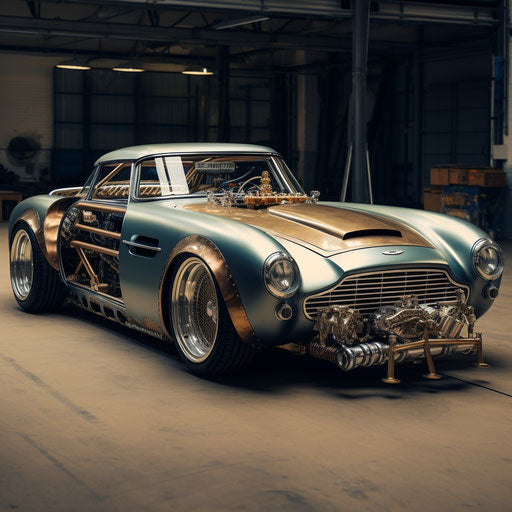 Stunning Martin db5 lowrider with hydraulics