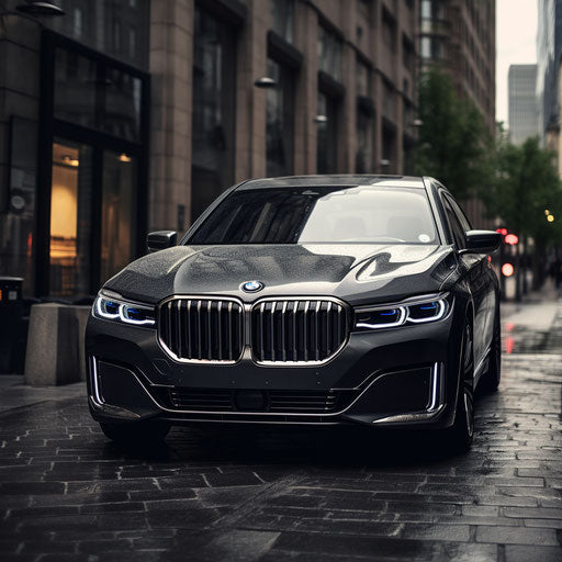 Front view of the BMW 7 series