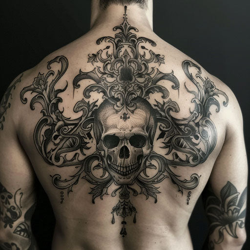 Tattoo symbols with mystical themes, in the style of David Palumbo