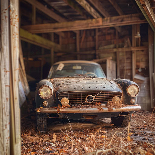 Hidden Gem: Dusty 1966 Volvo P1800 Found in Rustic Barn