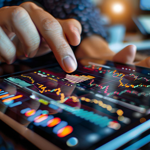 Analyzing financial market data on tablet