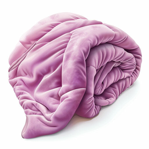 Photorealistic blanket clipart on flat white background