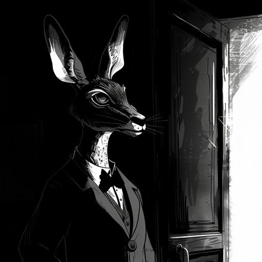 A noir-style detective story featuring a cunning gazelle