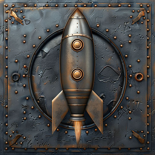 Mission illustration with random flat background and realistic textures